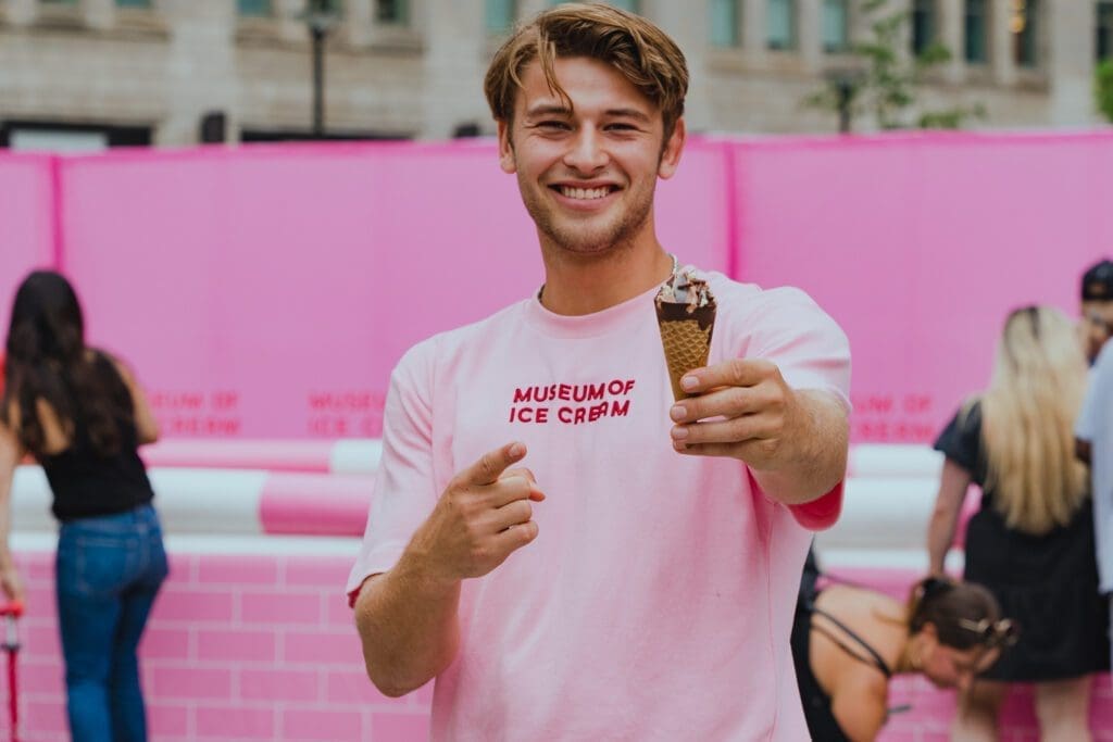 MUSEUM OF ICE CREAM - NYC celebrating National Ice Cream Day with an ice cream cone