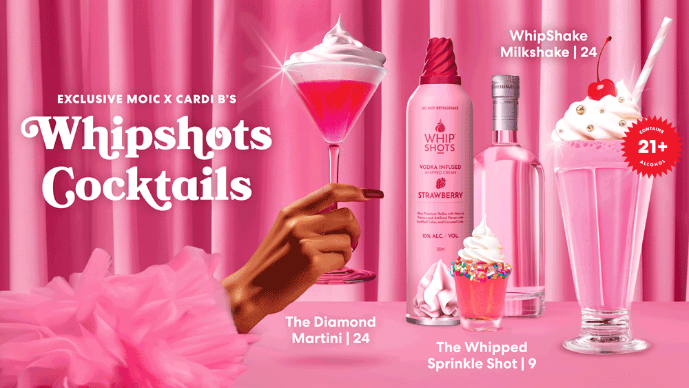 Scoop the Limited Edition Cardi B Whipshots x MOIC MUSEUM OF ICE CREAM